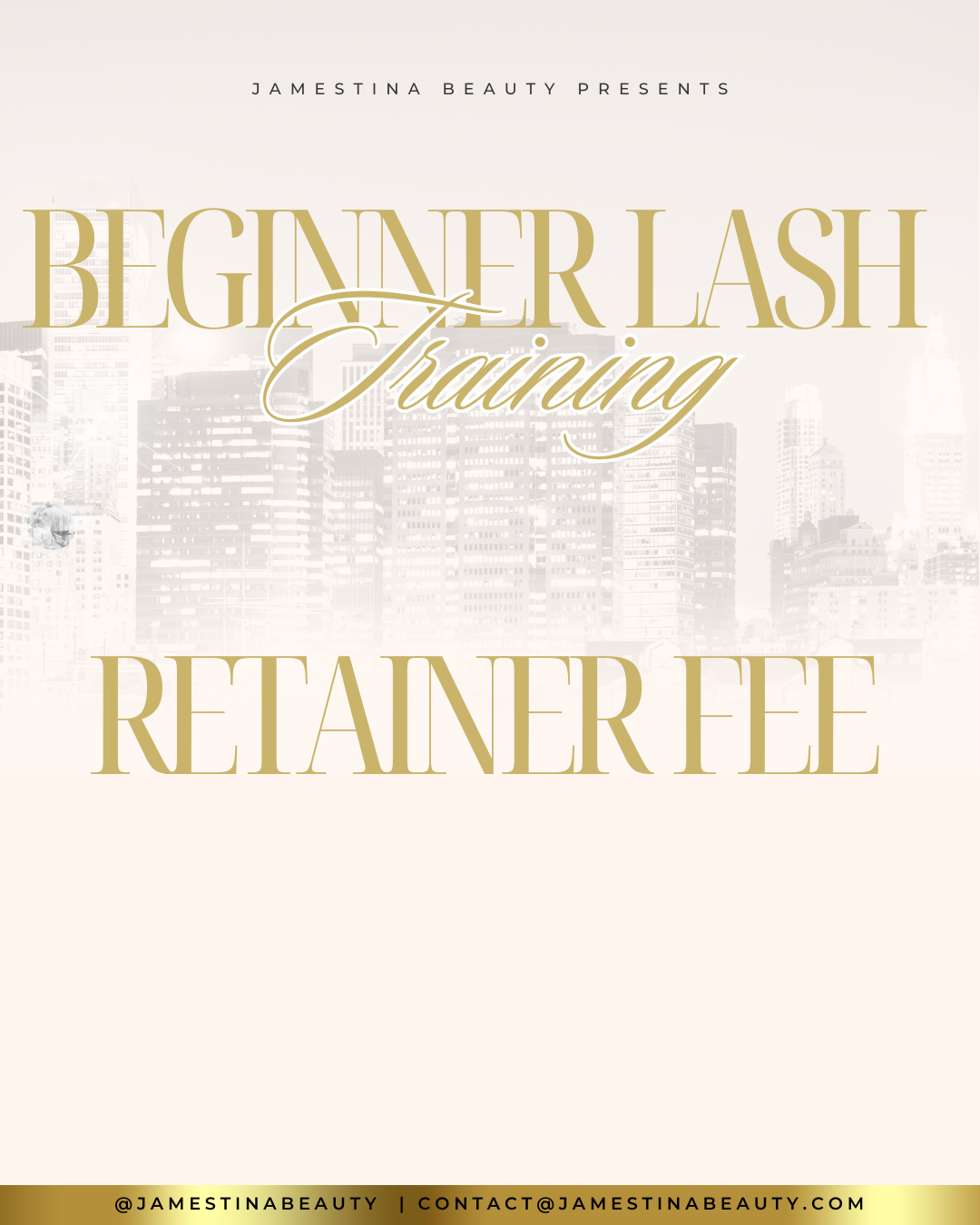 Retainer Fee: 2-Day Beginner Lash Course