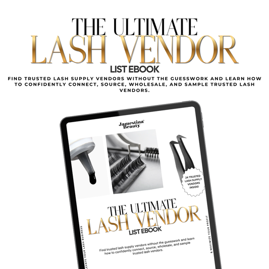 The Ultimate Lash Vendor List Ebook