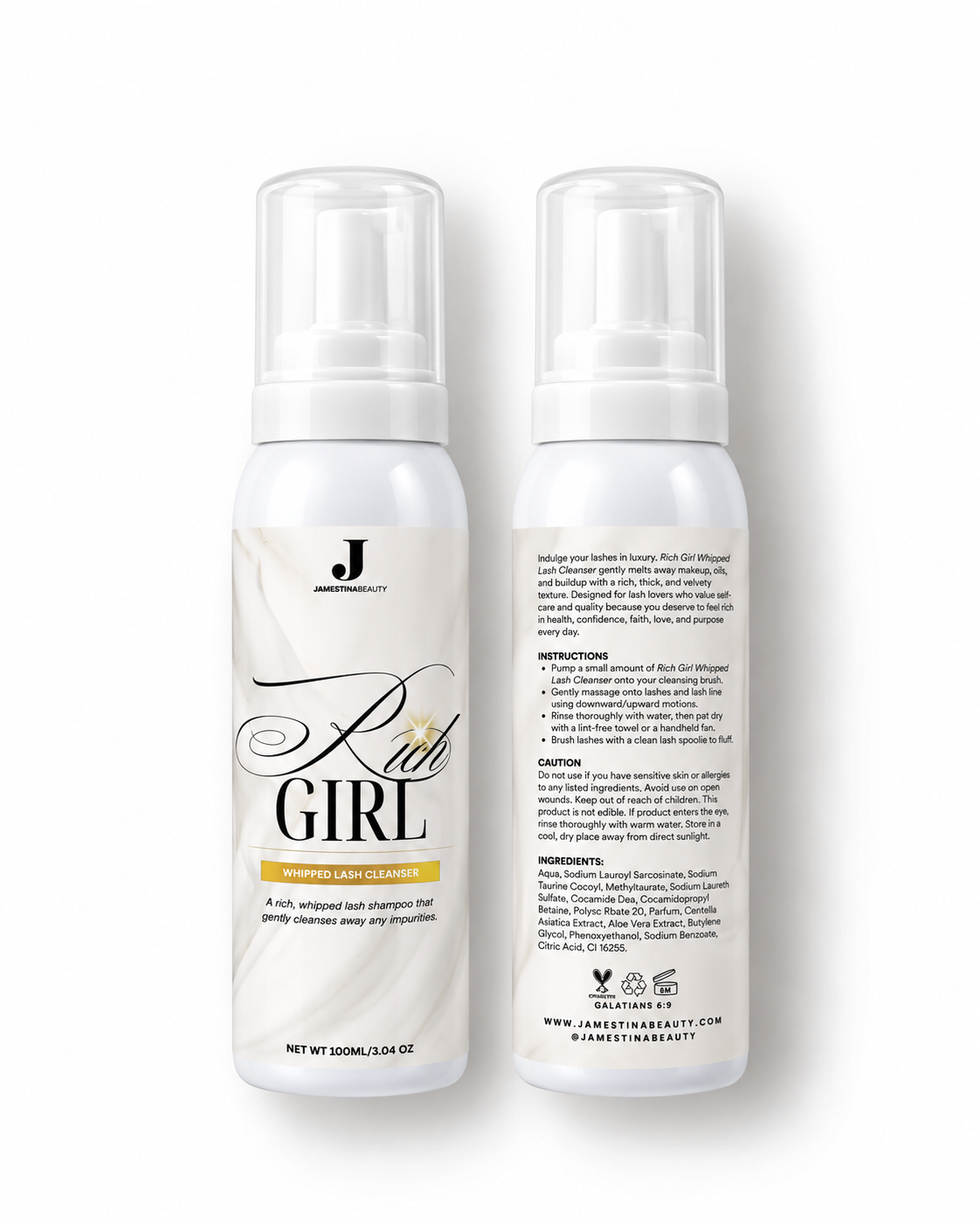 “Rich Girl” Whipped Lash Cleanser
